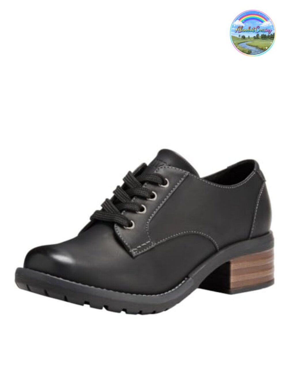 Women's Oxford Shoes with Memory Foam Insole Lace-Up